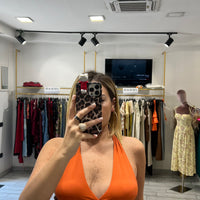 Gonna Pareo Arancio/Fucsia