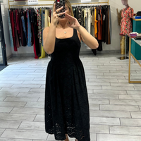 Dress Syl Nero in pizzo San Gallo