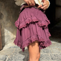 Gonna Brooke Bordo a pantaloncino