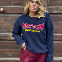 Felpa New York Blu