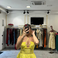 Mini Dress San Gallo Giallo