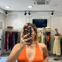 Gonna Pareo Arancio/Fucsia