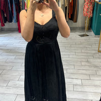 Dress Vientha Nero in pizzo San Gallo