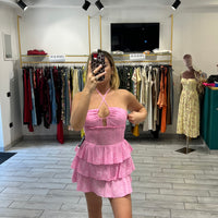 Mini Dress San Gallo Rosa