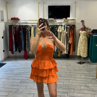 Mini Dress San Gallo Arancio