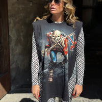 T-Shirt Poncho Rock Iron Maiden