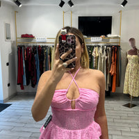 Mini Dress San Gallo Rosa