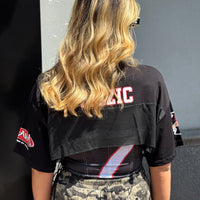 Top Lea con coprispalle Nero