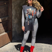 T-Shirt Poncho Rock Iron Maiden