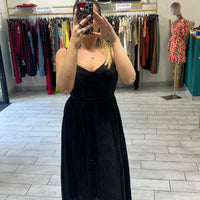 Dress Vientha Nero in pizzo San Gallo