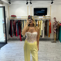 Pantalone Satin Giallo