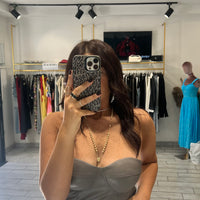 Bustino Adriel ecopelle Grigio