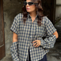 Camicia Willy Verde/Blu