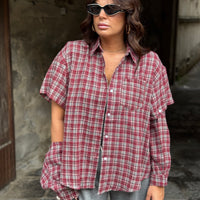 Camicia Willy Bordo/Grigia