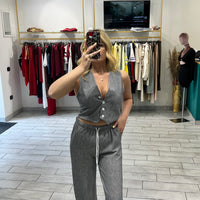 Coordinato Nicole Grigio Bruciato