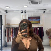 Maglia Serafina Marrone