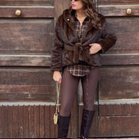 Leggings Paola Marrone con staffa