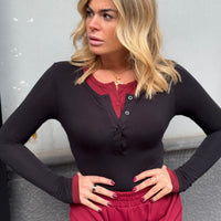 Maglia Reser Nera/Bordo