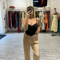 Pantalone Satin Oro