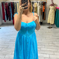 Dress San Gallo Turchese