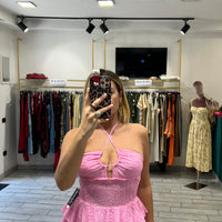 Mini Dress San Gallo Rosa