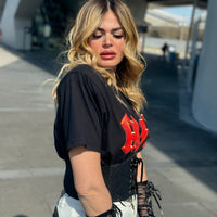 T-Shirt Rock ACDC Red Gold