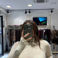 Maglia Manuela a collo alto Panna