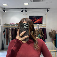 Maglia Manuela a collo alto Bordo