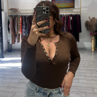 Maglia Serafina Marrone