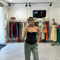 Pantalone Satin Verde