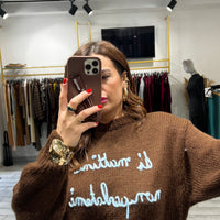 Maglione Arwen Marrone