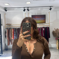 Maglia Serafina Marrone