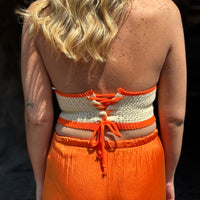 Top in filo Arancio