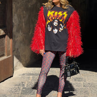 T-Shirt Rock Kiss Pompon