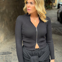 Maglioncino Siena Nero con zip