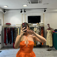 Mini Dress San Gallo Arancio