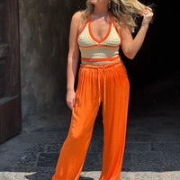 Pantalone Satin Arancio