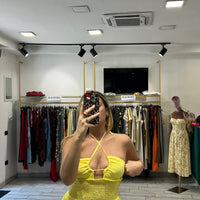 Mini Dress San Gallo Giallo
