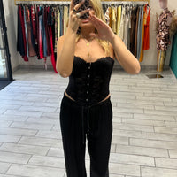 Pantalone Satin Nero