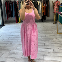 Dress Syl Rosa in pizzo San Gallo