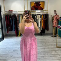 Dress Syl Rosa in pizzo San Gallo
