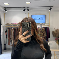 Maglia Manuela a collo alto Nera