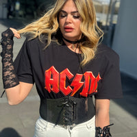 T-Shirt Rock ACDC Red Gold