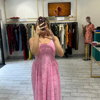 Dress Syl Rosa in pizzo San Gallo