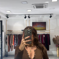 Maglia Serafina Marrone