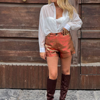 Pantaloncino Miami Rosso-Arancio/Oro