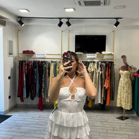 Mini Dress San Gallo Bianco