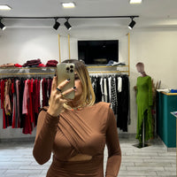 Dress Vale Marrone