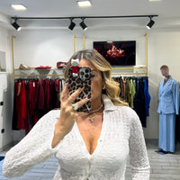 Maglia Sienna in filo Bianca