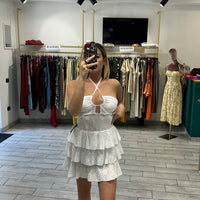 Mini Dress San Gallo Bianco